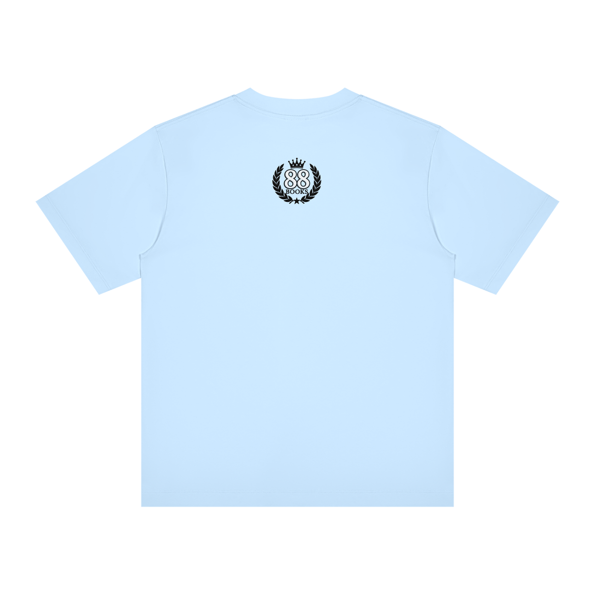 Christ-centered streetwear tee with oversized YN varsity logo and Mark 12:31 scripture on light-colored fabric