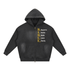Sunfade Two-way Zipper boxy fleece hoodie unisex casual cotton blend with hood and long sleeves