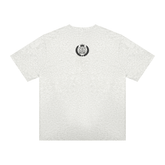 Christ-centered streetwear tee with bold YN varsity logo and Mark 12:31 scripture on light color fabric