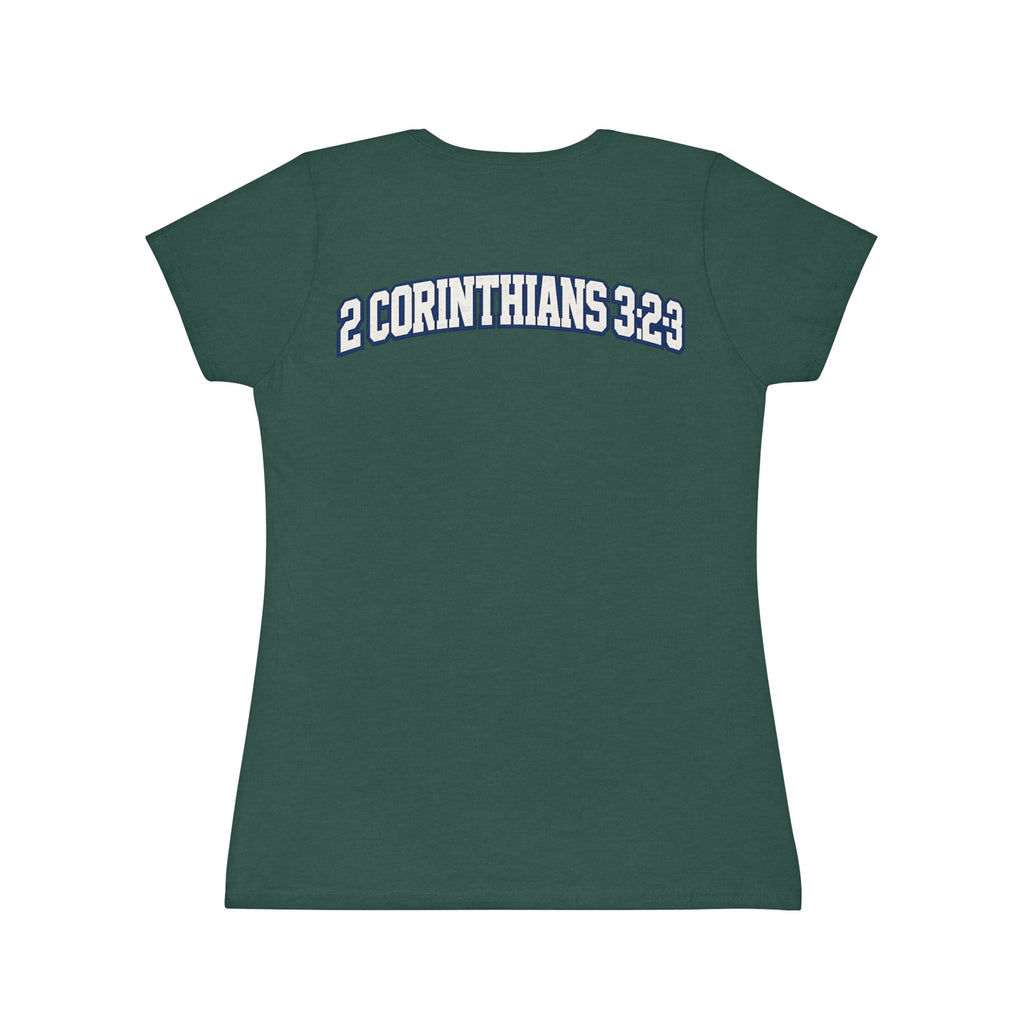 Blessed Bible Acrostic Women's T-Shirt — 2 Corinthians 3:23 Christian Tee