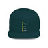 Emoji Mood Tracker snapback hat with embroidered emoji design and adjustable closure.