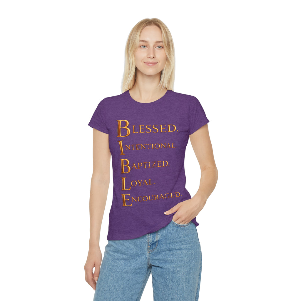 Blessed Bible Acrostic Women's T-Shirt — 2 Corinthians 3:23 Christian Tee