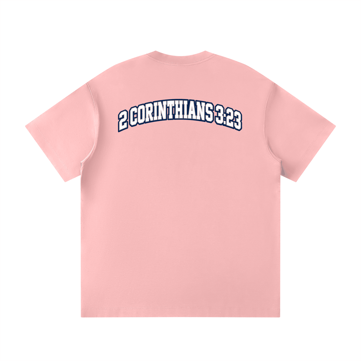 Unisex loose fit crewneck t-shirt in cotton blend with short sleeves and drop shoulder design