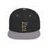 Emoji Mood Tracker snapback hat with embroidered playful emoji design and adjustable closure
