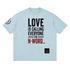Unisex Love Is Calling Everyone Neighbor Tee with Matthew 22:39 design and 88 Books emblem