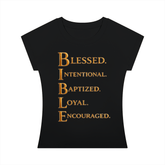 Women’s slim raglan t-shirt in cotton blend with short sleeves and round neck