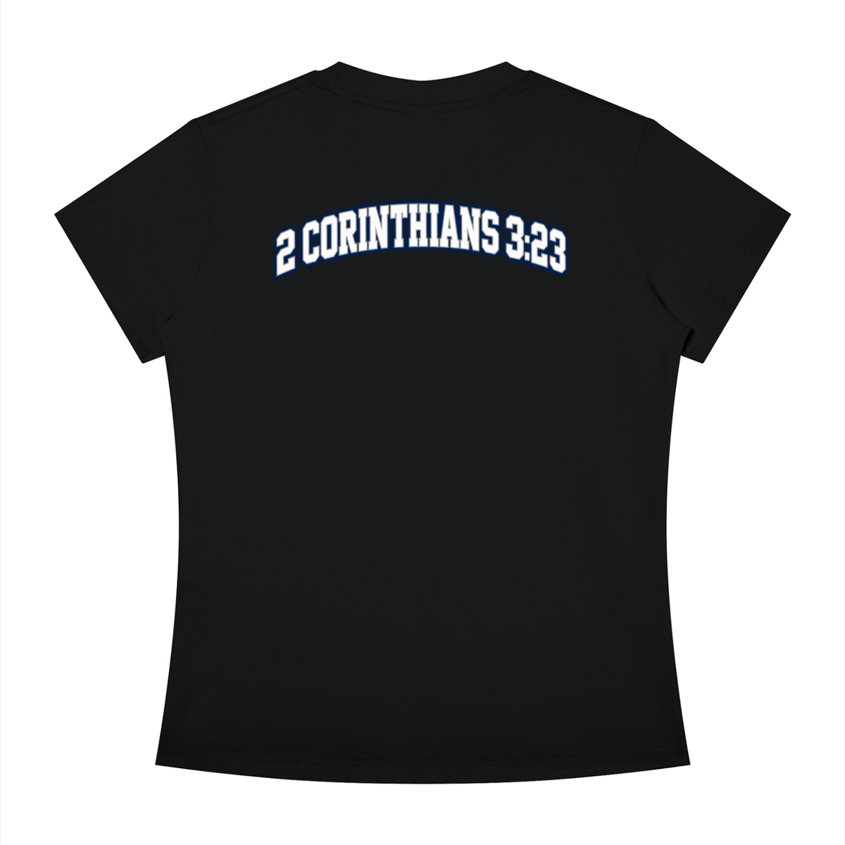 B.I.B.L.E Woman slim fit crewneck t-shirt with inspirational Christian scripture design
