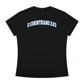 B.I.B.L.E Woman slim fit crewneck t-shirt with inspirational Christian scripture design