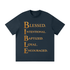 Unisex loose fit crewneck T-shirt in cotton blend fabric with short sleeves and drop shoulder design