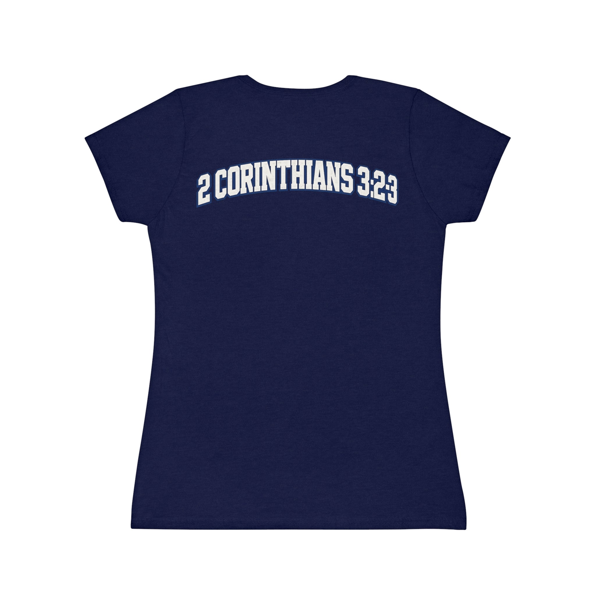 Blessed Bible Acrostic Women's T-Shirt — 2 Corinthians 3:23 Christian Tee