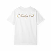 Premium cotton T-shirt in classic fit, soft breathable fabric for everyday comfort and versatile style