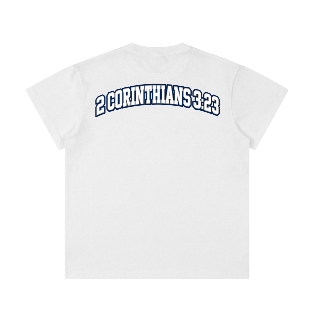 Unisex lightweight cotton classic fit T-shirt with short sleeves and round neck in white color