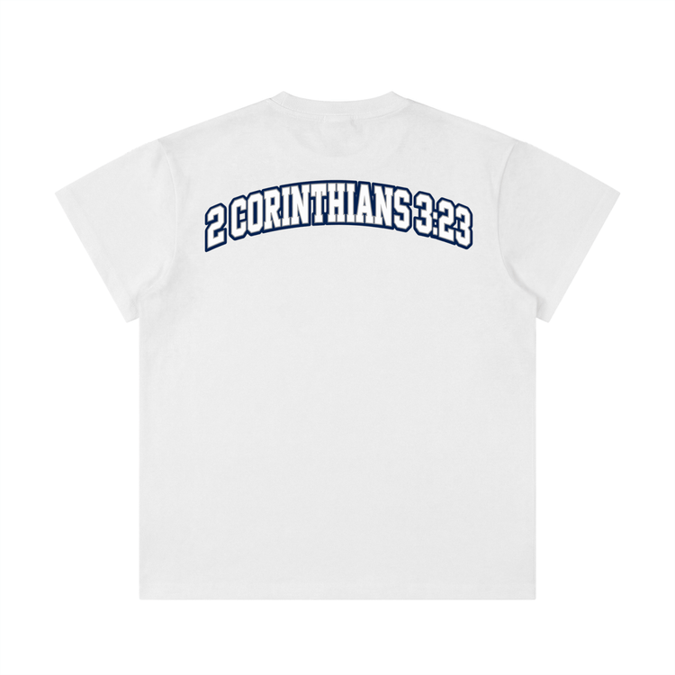 Unisex lightweight cotton classic fit T-shirt with short sleeves and round neck in white color