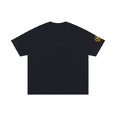 Christian-inspired tee with B.I.B.L.E. blueprint design on black shirt
