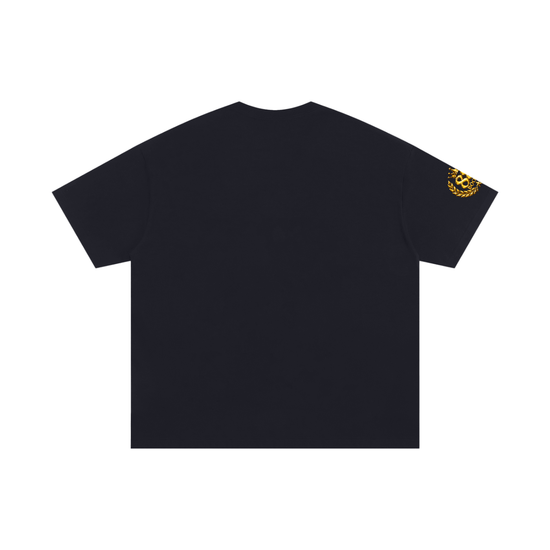 Black faith-inspired tee with B.I.B.L.E. Blueprint for Identity, Beliefs, Love & Eternity design