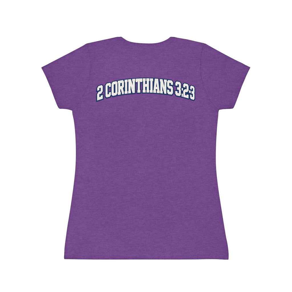 Blessed Bible Acrostic Women's T-Shirt — 2 Corinthians 3:23 Christian Tee