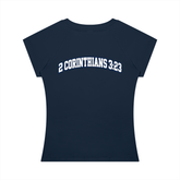 Women’s slim raglan t-shirt in cotton blend with short sleeves and round neck