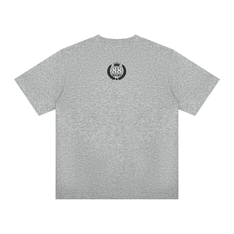 Christ-centered streetwear tee with bold YN varsity logo and Mark 12:31 scripture on soft heavyweight cotton