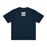 Young Neighbors Signature Tee black shirt with oversized varsity YN logo and Mark 12:31 scripture text