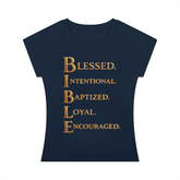 Women’s slim raglan t-shirt with short sleeves and round neck in cotton blend fabric