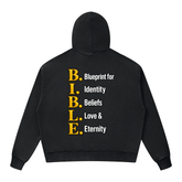 Unisex mineral wash boxy full zip hoodie in cotton blend fabric with hood and pockets