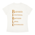 Slim fit crewneck Christian scripture t-shirt with inspirational Bible message on women&