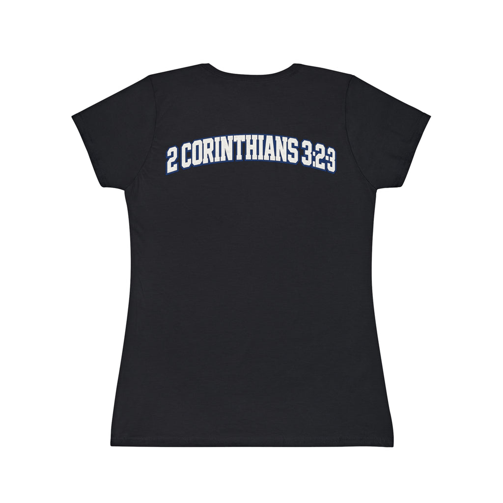 Blessed Bible Acrostic Women's T-Shirt — 2 Corinthians 3:23 Christian Tee