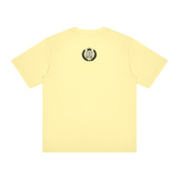 Christ-centered streetwear tee with YN varsity logo and Mark 12:31 scripture on light color fabric