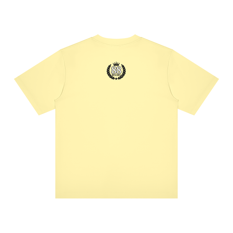 Christ-centered streetwear tee with YN varsity logo and Mark 12:31 scripture on light color fabric