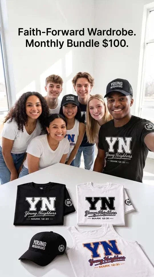 Christian streetwear bundle featuring trendy faith-based apparel and accessories for a stylish urban look