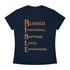 Slim fit crewneck Bible woman tee with inspirational Christian scripture design