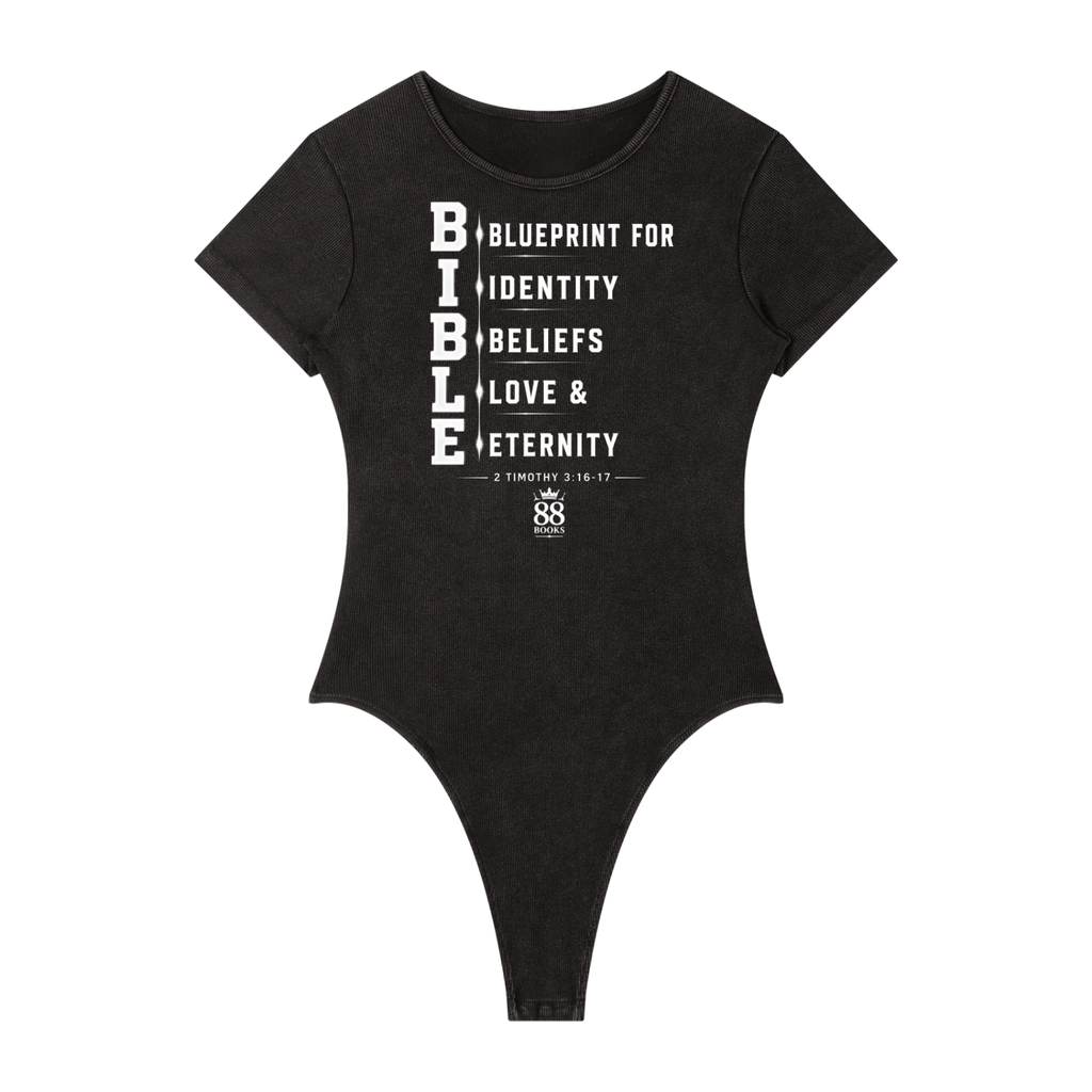 Women's Mineral Wash Crewneck B.I.B.L.E Bodysuit