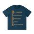 Unisex loose fit crewneck t-shirt in light gray with short sleeves and drop shoulder design