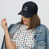 Structured Twill Cap with six-panel design, curved brim, breathable eyelets, and adjustable back strap for durable everyday wear
