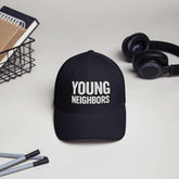 Young Neighbors™ Structured Twill Cap in black, premium everyday comfort accessory