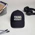 Young Neighbors™ Structured Twill Cap in black, premium everyday comfort accessory