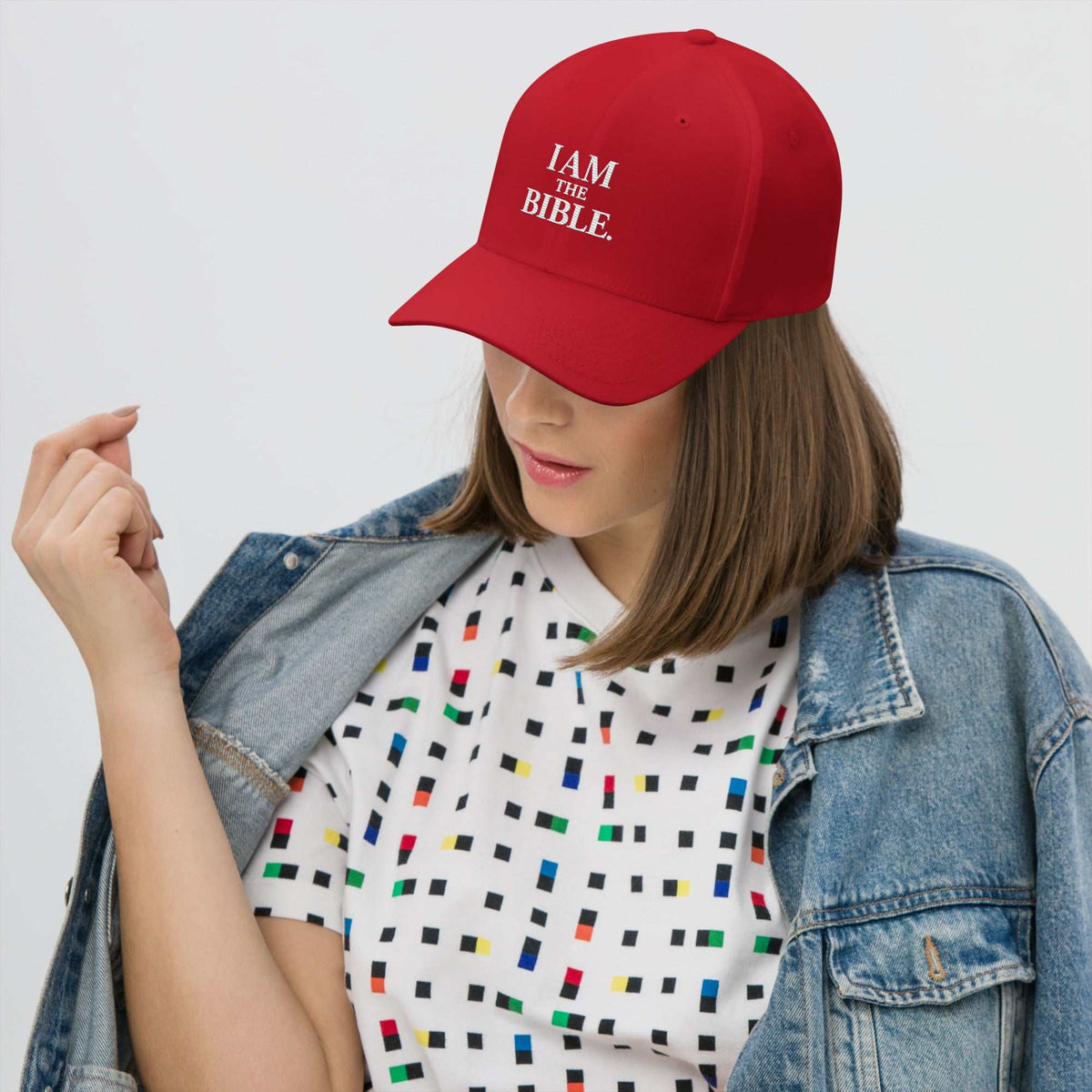 Structured Twill Cap with six-panel design, curved brim, breathable eyelets, and adjustable back strap for everyday wear