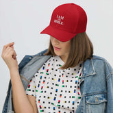 Structured Twill Cap with six-panel design, curved brim, breathable eyelets, and adjustable back strap for everyday wear