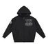 Unisex essential oversized fleece hoodie with zipper and pockets in thick cotton blend fabric