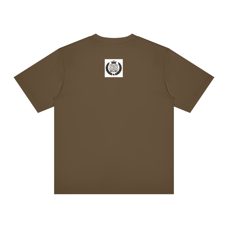 Young Neighbors Signature Tee featuring varsity-style YN logo, script, and Mark 12:31 scripture on premium heavyweight cotton