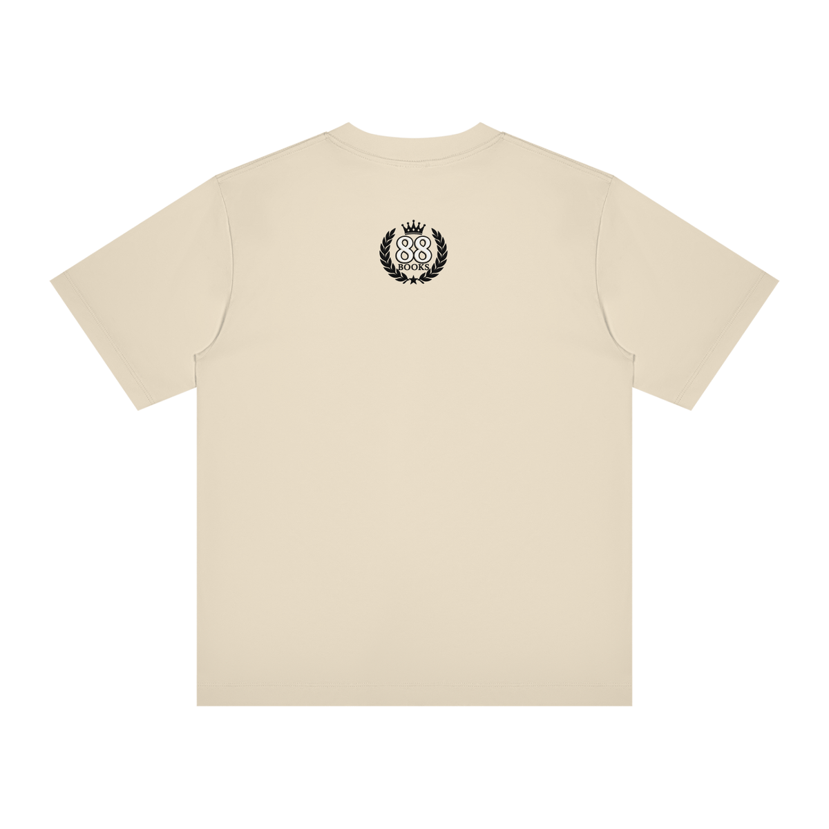 Christ-centered streetwear tee with oversized YN varsity logo and Mark 12:31 scripture on light color fabric