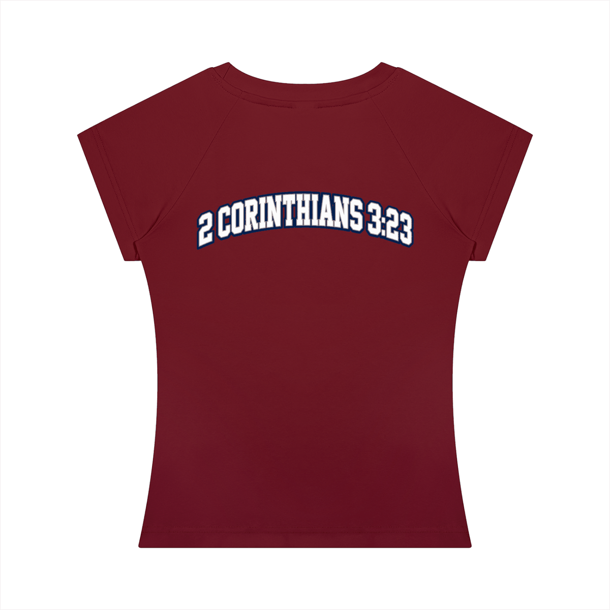 Women’s slim raglan t-shirt with cotton blend fabric and short sleeves