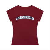 Women’s slim raglan t-shirt with cotton blend fabric and short sleeves