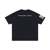 Black B.I.B.L.E graphic tee displaying bold Bible verse text, symbolizing faith and inspiration