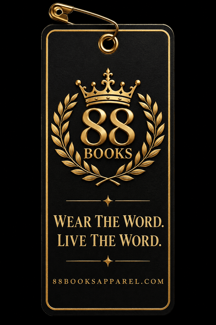 Black Bible T-shirt with gold B.I.B.L.E. design and faith statement text