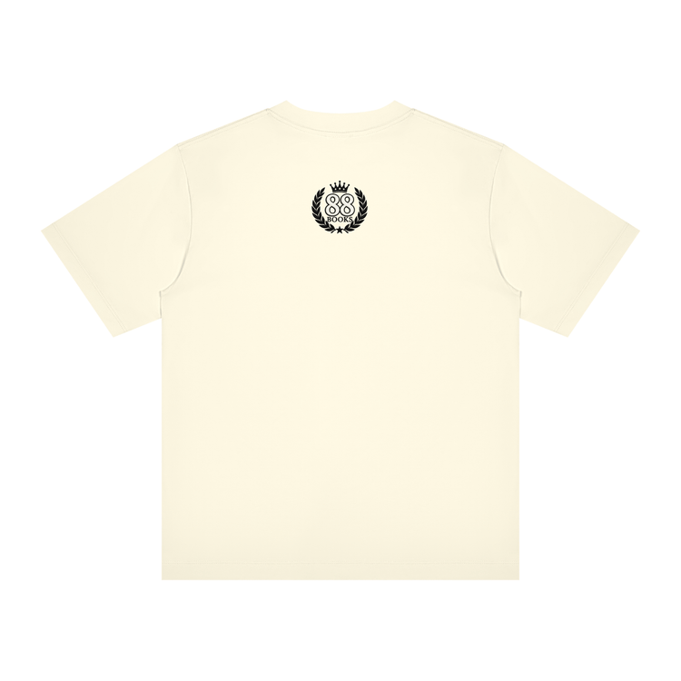Christ-centered streetwear tee with bold YN varsity logo and Young Neighbors script on light color fabric
