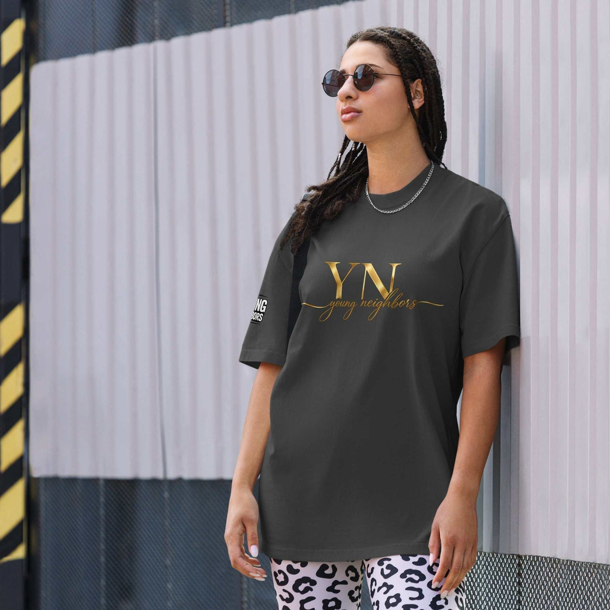Oversized Signature Tee in relaxed fit made from premium cotton for casual streetwear style