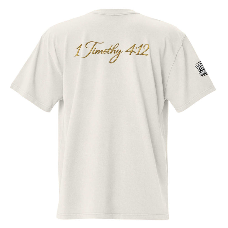 Oversized Signature Tee in relaxed fit made from premium cotton for comfort and style