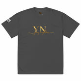 Oversized Signature Tee in soft cotton with relaxed fit and ribbed crew neckline for casual streetwear style