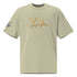 White oversized signature tee with relaxed fit and ribbed crew neckline displayed on a plain background